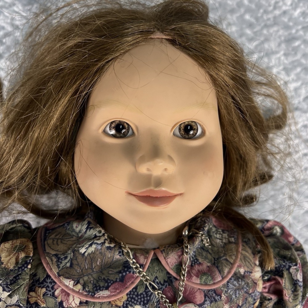 My Twinn 23" Doll Brown Hair Brown Eyes Floral Dress Outfit Replacement READ